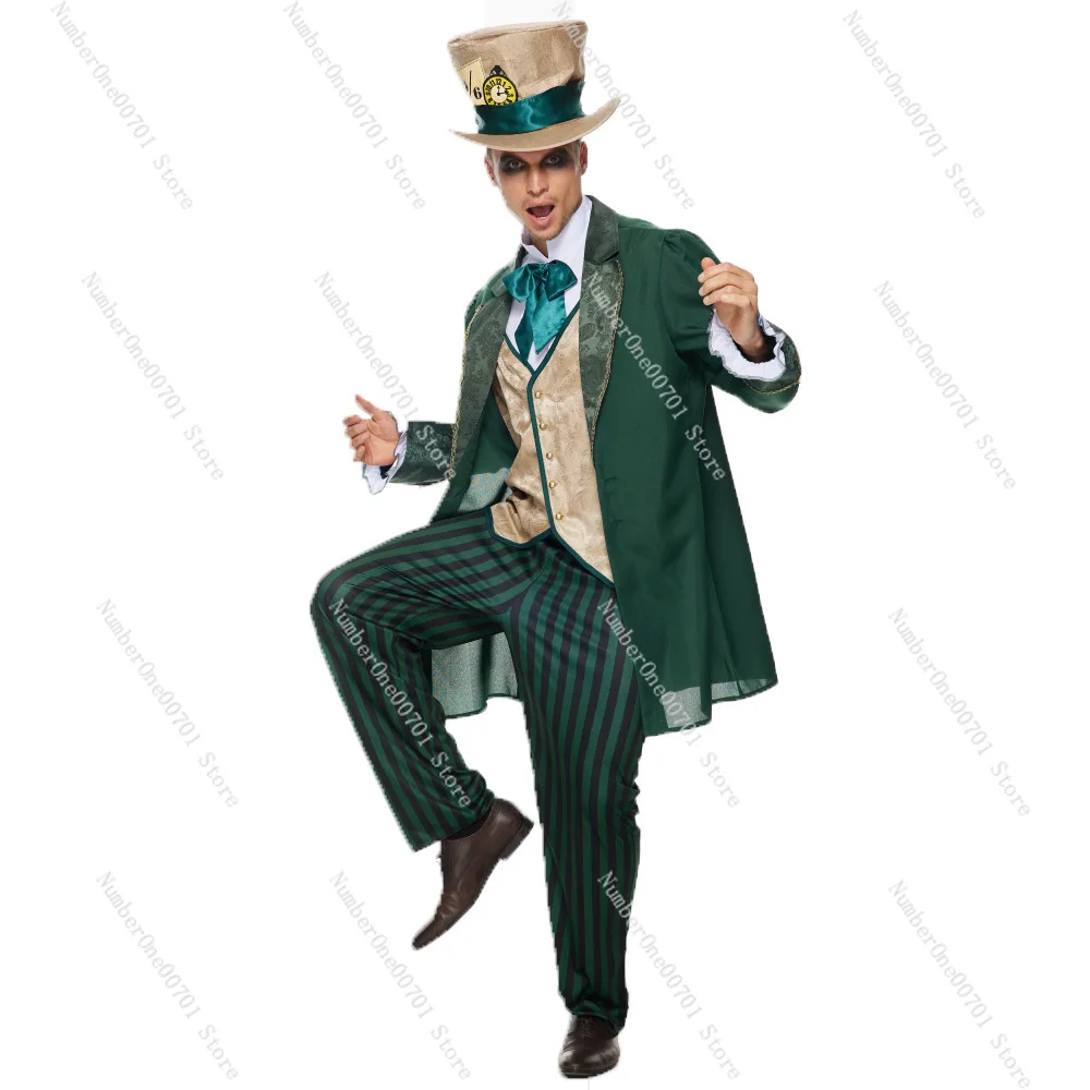 

Mad Hatter Costume Mad Hatter Clown Suit Stage Drama Alice Performance Costume