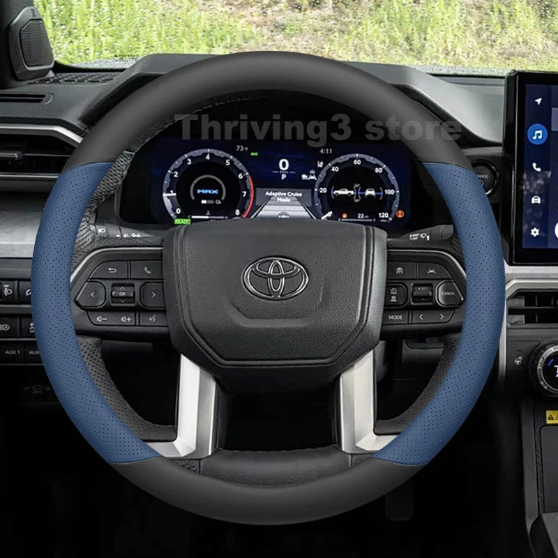 

Leather Car Steering Wheel Cover For Toyota Tacoma TRO PRO Sport iFORCE MAX 2011-2025 Auto interior Toyota Tacoma Accessories