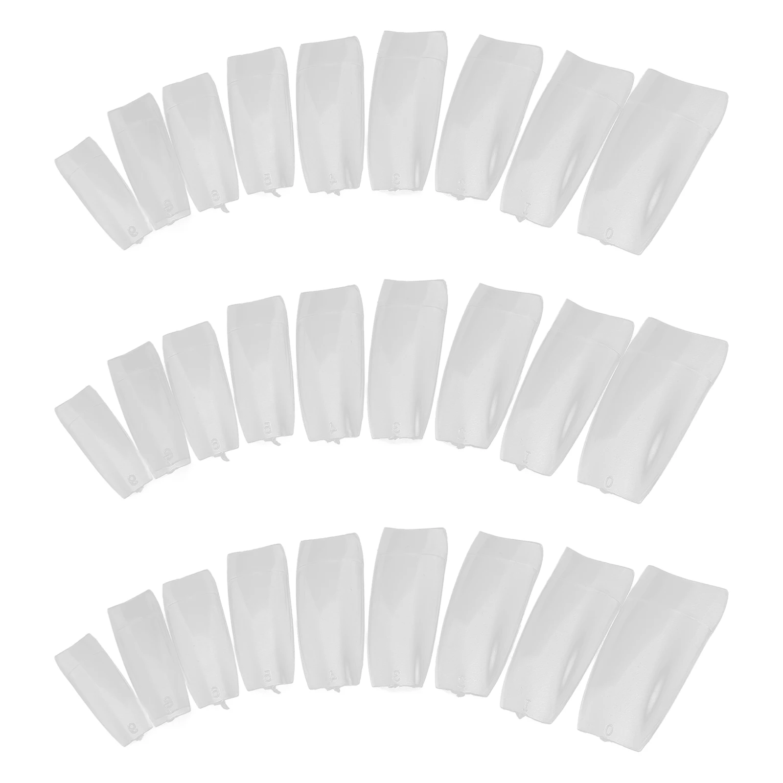 

500 Pcs False Nails Easy to Shape and File Fake Manicure Transparent Tips Natural Color