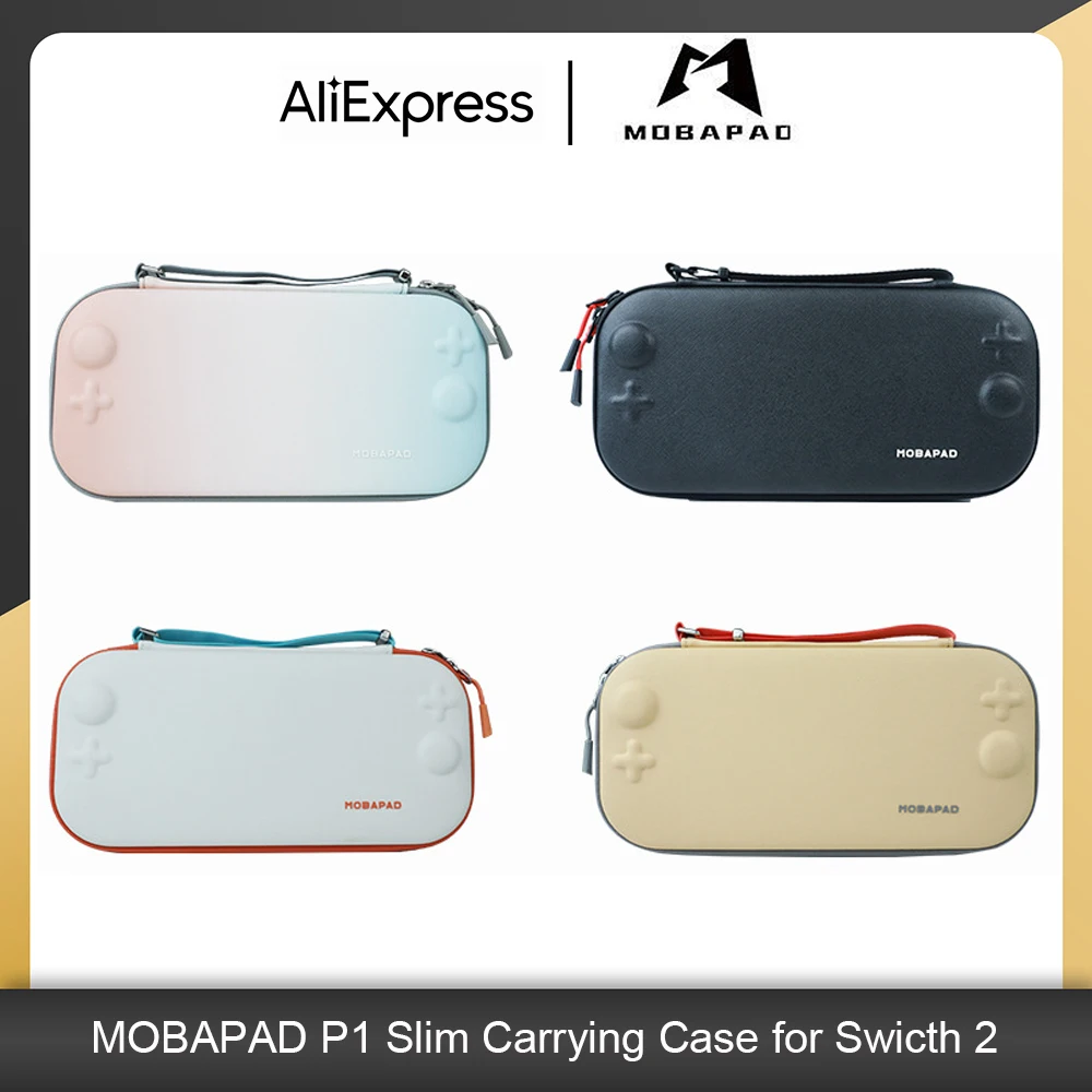 MOBAPAD Portable Carrying Case with 12 Games Cartridges for Nintendo Switch 2 Travel Bag Hard Shell Protective Cover for NS2