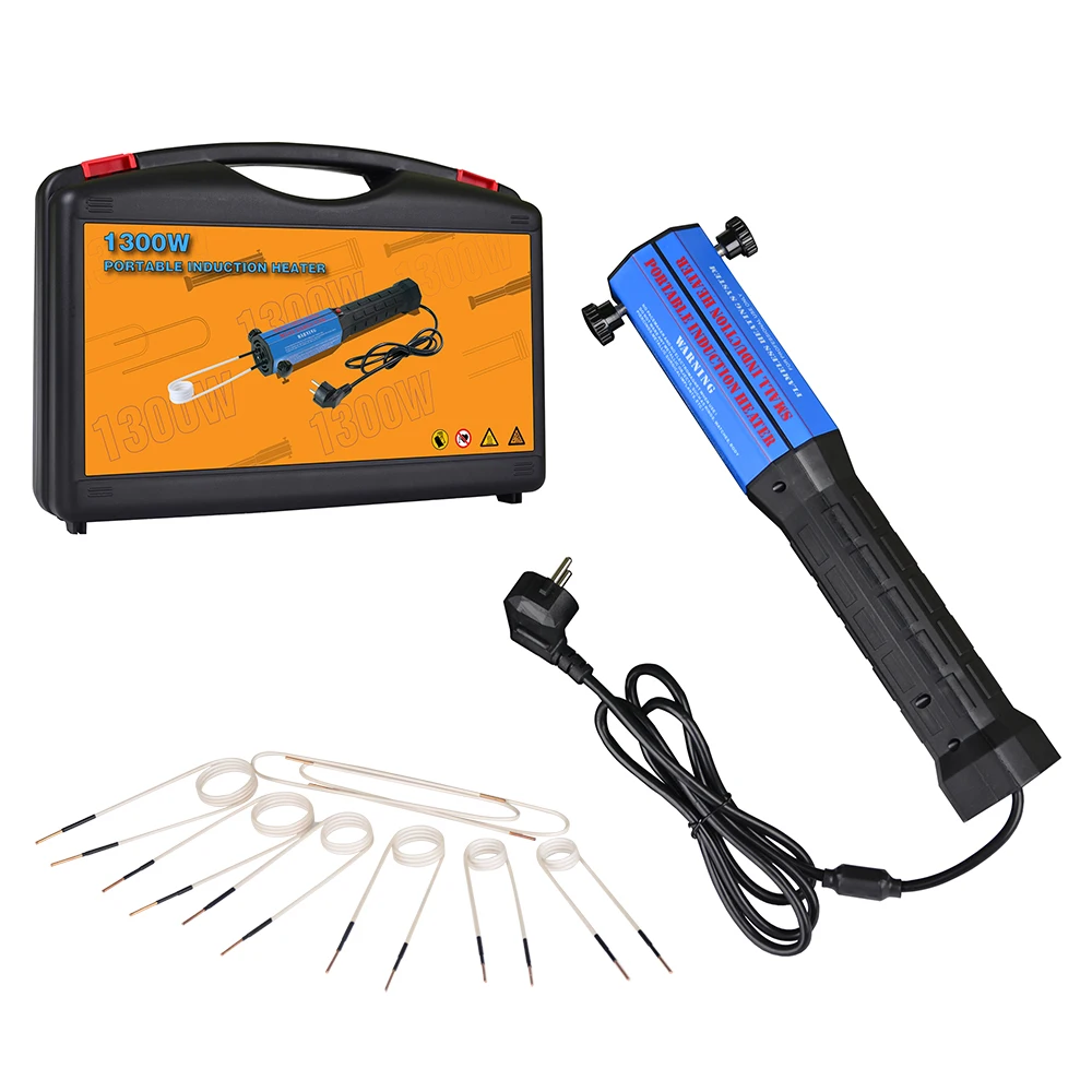 8/10 Coils 1300W Magnetic Induction Heater Kit 110V 220V Automotive Flameless Heat Induction Heating Machine Car Repair Tool