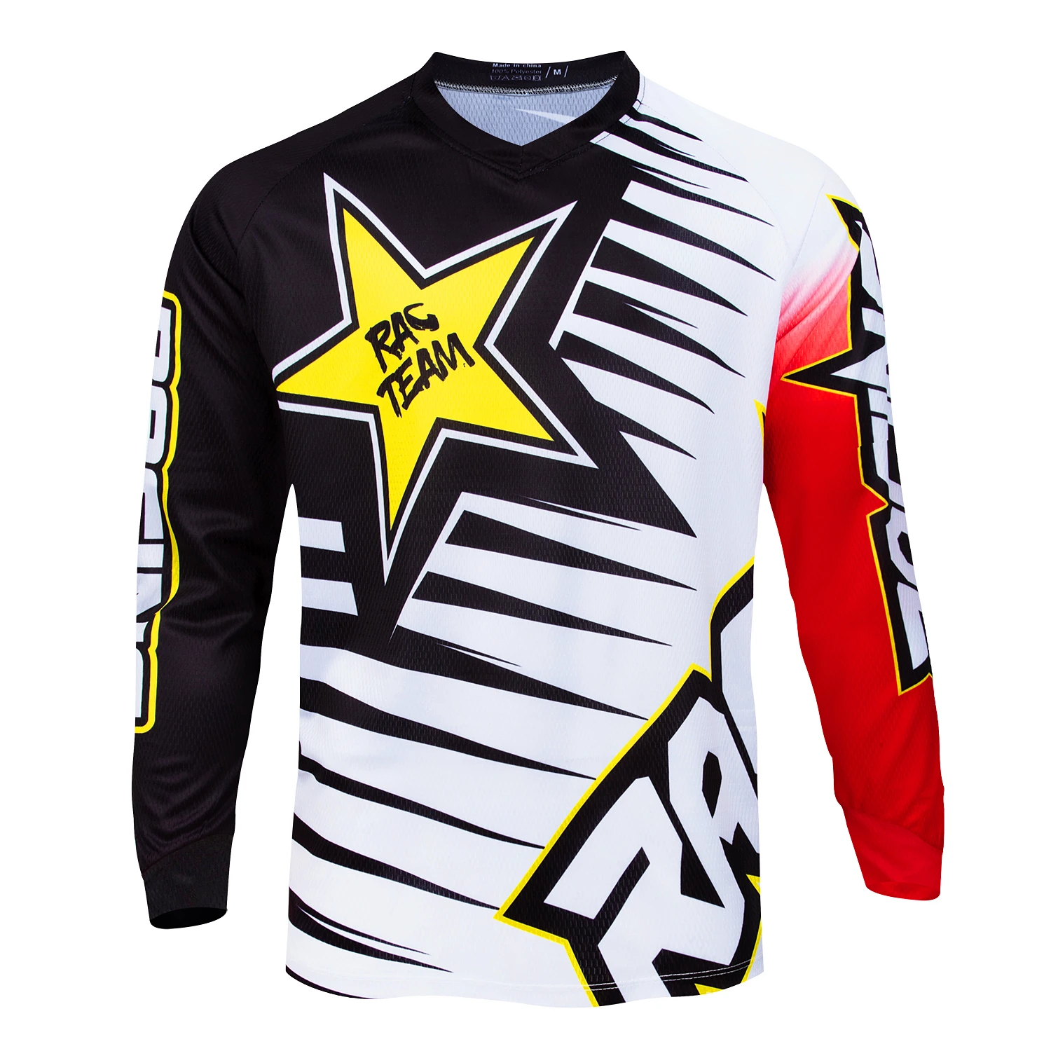 Camiseta de descenso Mtb para hombre, camiseta de Motocross de manga larga para bicicleta de montaña todoterreno, camiseta de secado rápido para ciclismo Polera