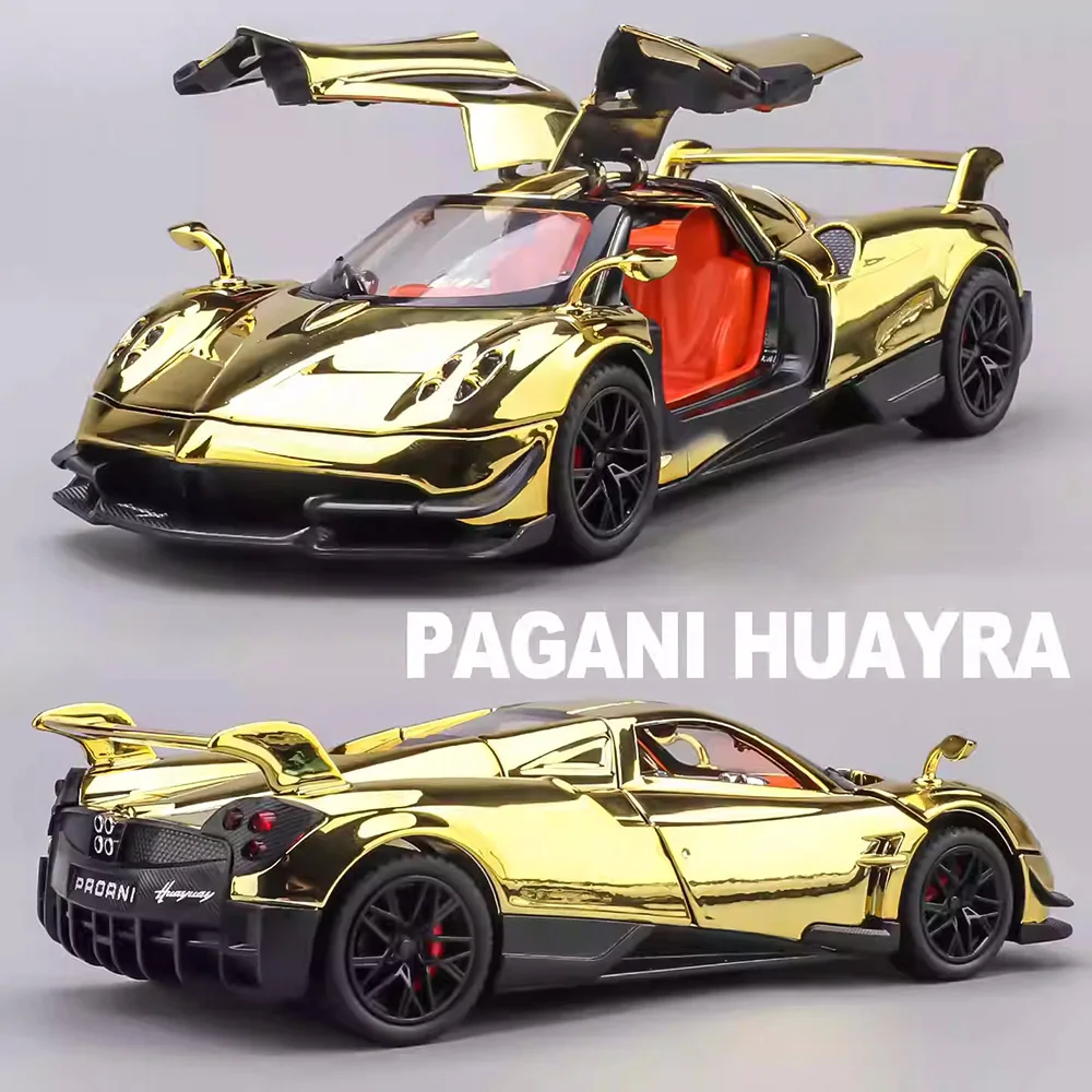 1:24 Pagani Huayra BC Challenger SRT Hellcat modèles voitures jouets portes ouvertes véhicule retirer voiture Miniature pour enfants Edutainment