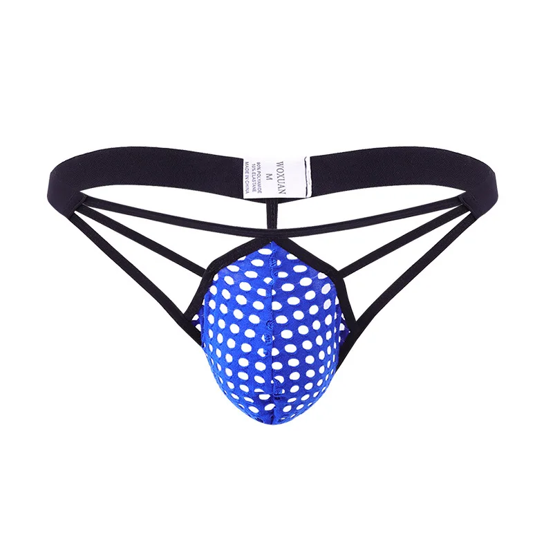 Fashion Men's Backless Thongs Mesh Breathable Underwear Hollow out Low-waist Panties