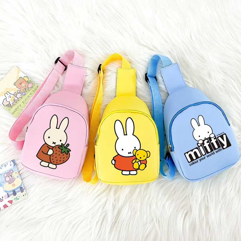 

Miffys Girl Chest Pack Kawaii Shoulder Bag Student Mini Portable Crossbody Pouch Wallet Fashion Handbag Satchel Birthday Gift