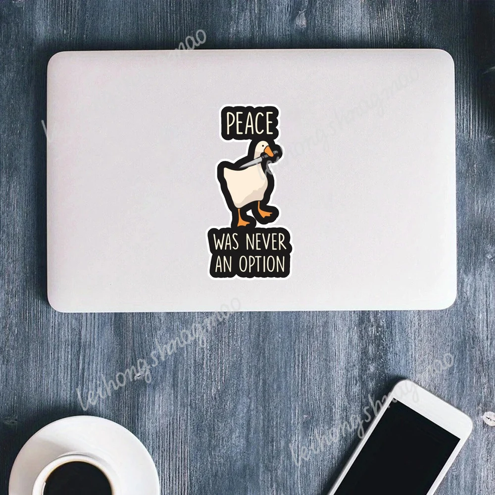 Interesting Goose Peace Was Never Suitable for Laptop JDM Off Road Vehicle Decorative Accessories Vinyl Stickers