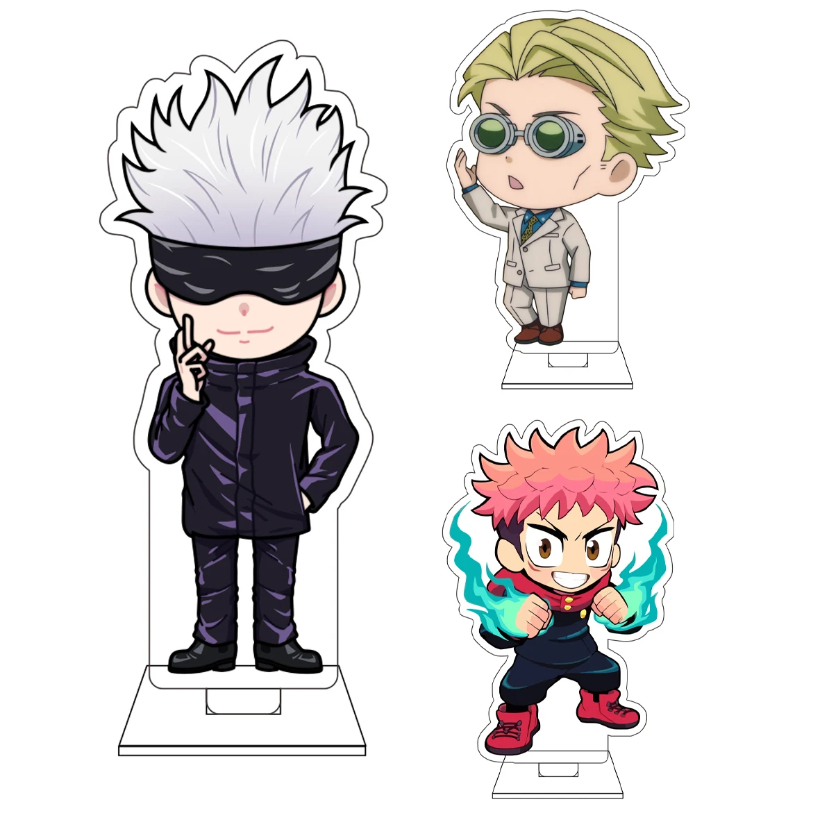 10CM Anime Jujutsu Kaisen Cosplay Niedliche Acryl-Figur Standfigur Okkotsu Yuta Fushiguro Megumi Ornamente Geschenke