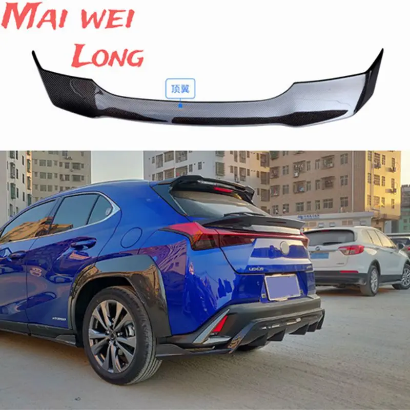 

AR стиль, высококачественный задний спойлер на крышу багажника из углеродного волокна для LEXUS UX UX200/UX250h/UX260h 2019+