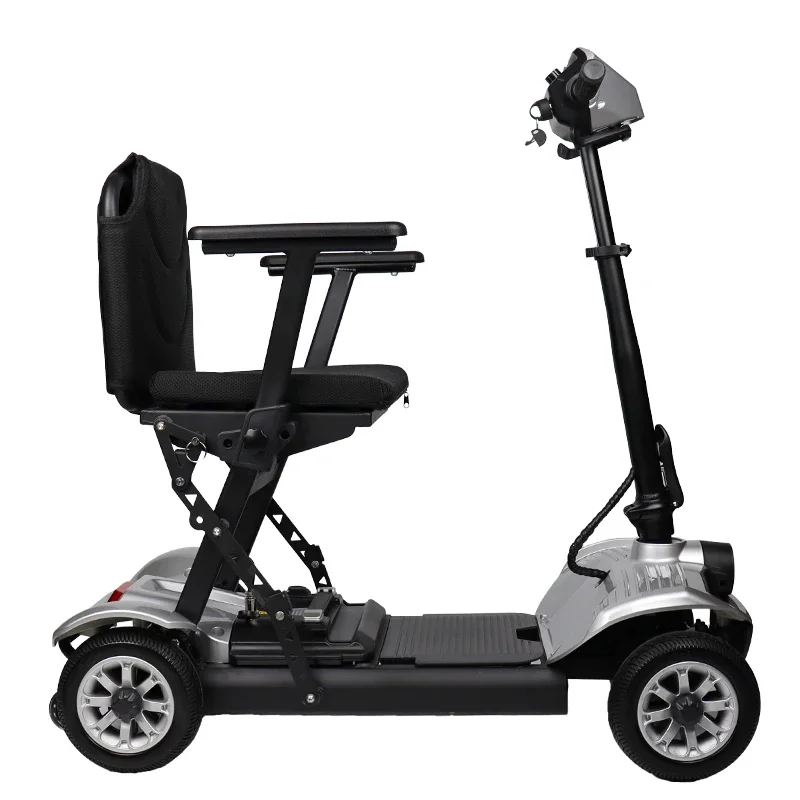 4 wheel Light Aluminium folding handicapped off road electric mobility scooter for disabled