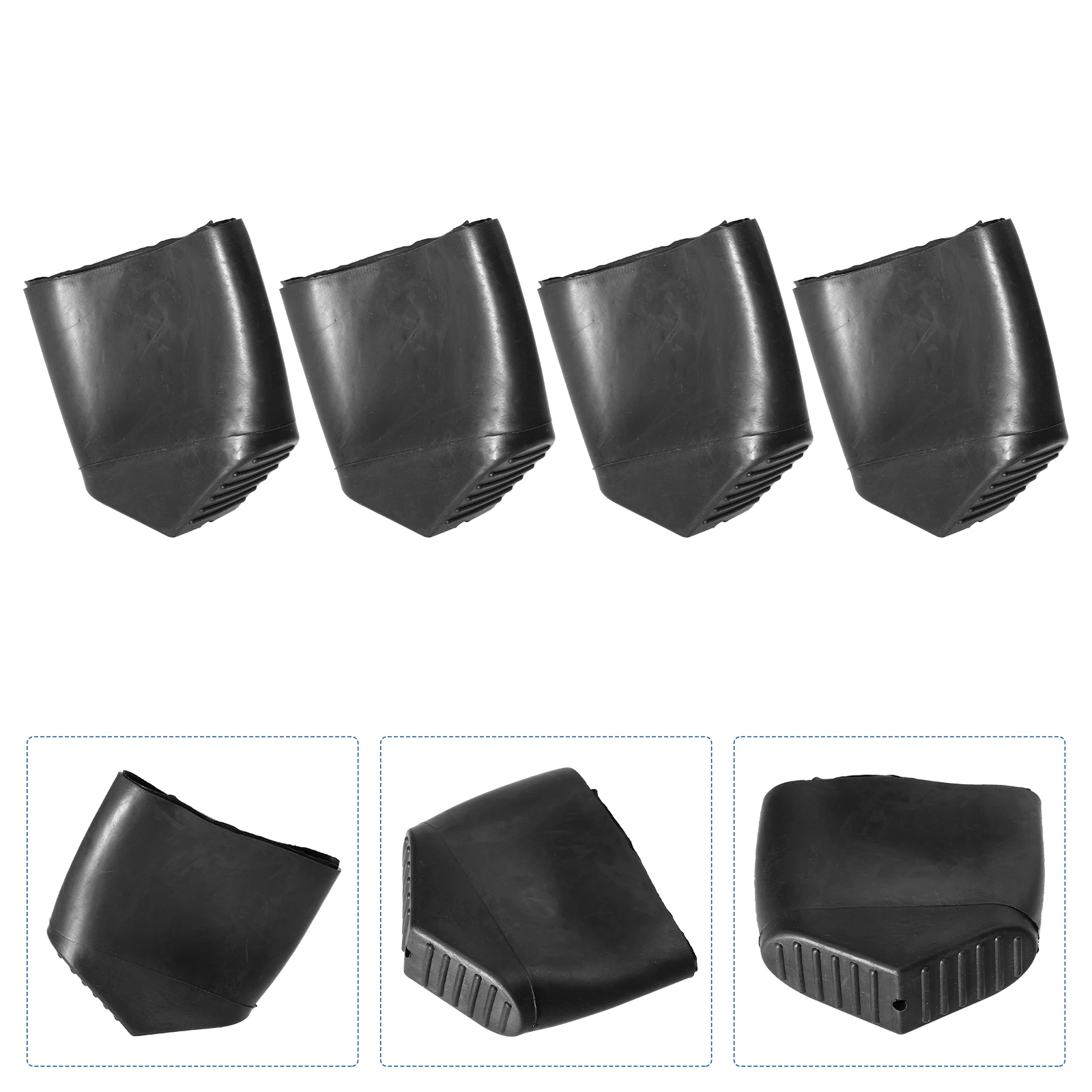 

Non skid Ladder Pads Floor Mat Stepladder Feet Protectors Covers Rubber Durable Glossy Finish Telescopic Multifunctional Ladders