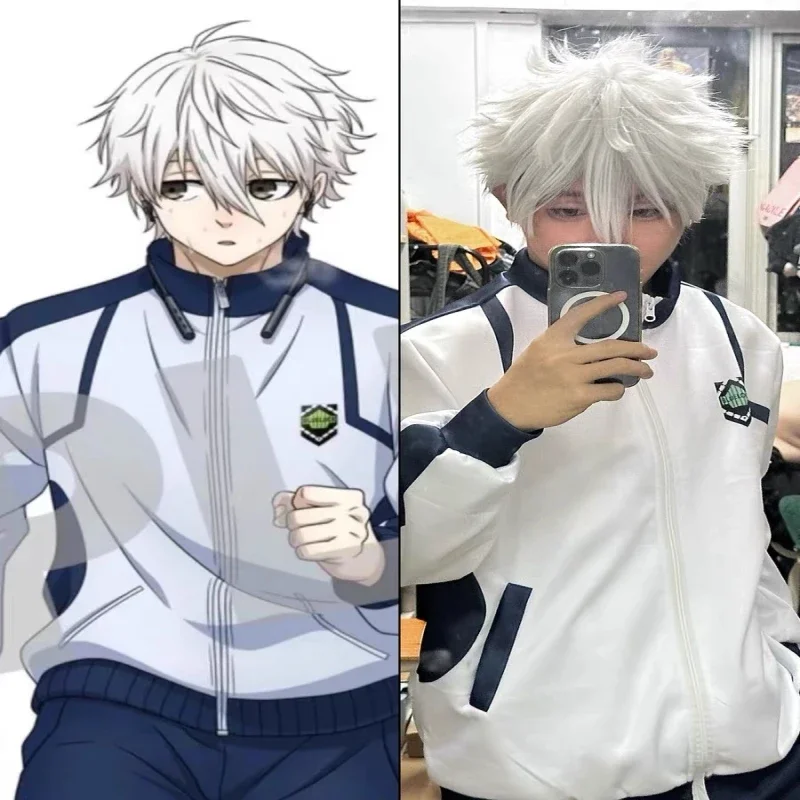 

Halloween cosplay costume blue jersey youth sports style cartoon animation campus stage comic show performance cosplay costume