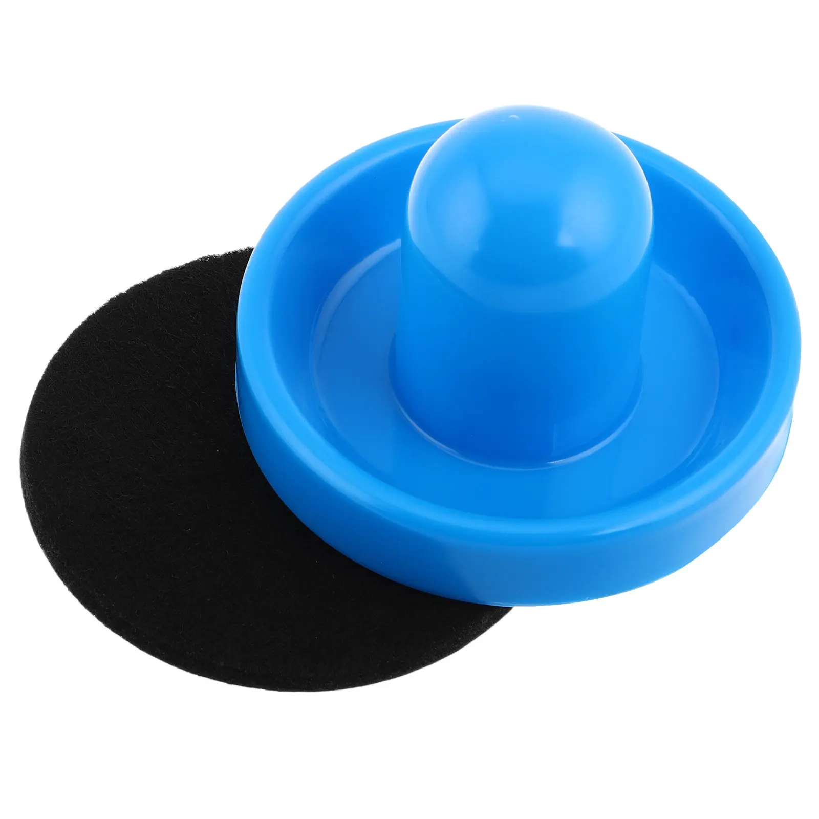 

Replacement Air Hockey Pushers with Ergonomic Handle and Felt Bottom for Precision Control Smooth Tabletop Game Performance
