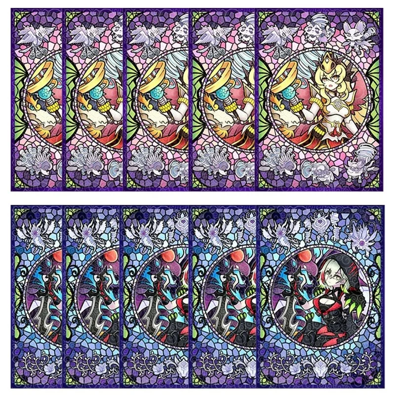 63x90mm Yu-Gi-Oh! Diabellstar The Black Witch Card Case Laser Flash Majespecter/Ecclesia The Virtuous Game Card Protective Case