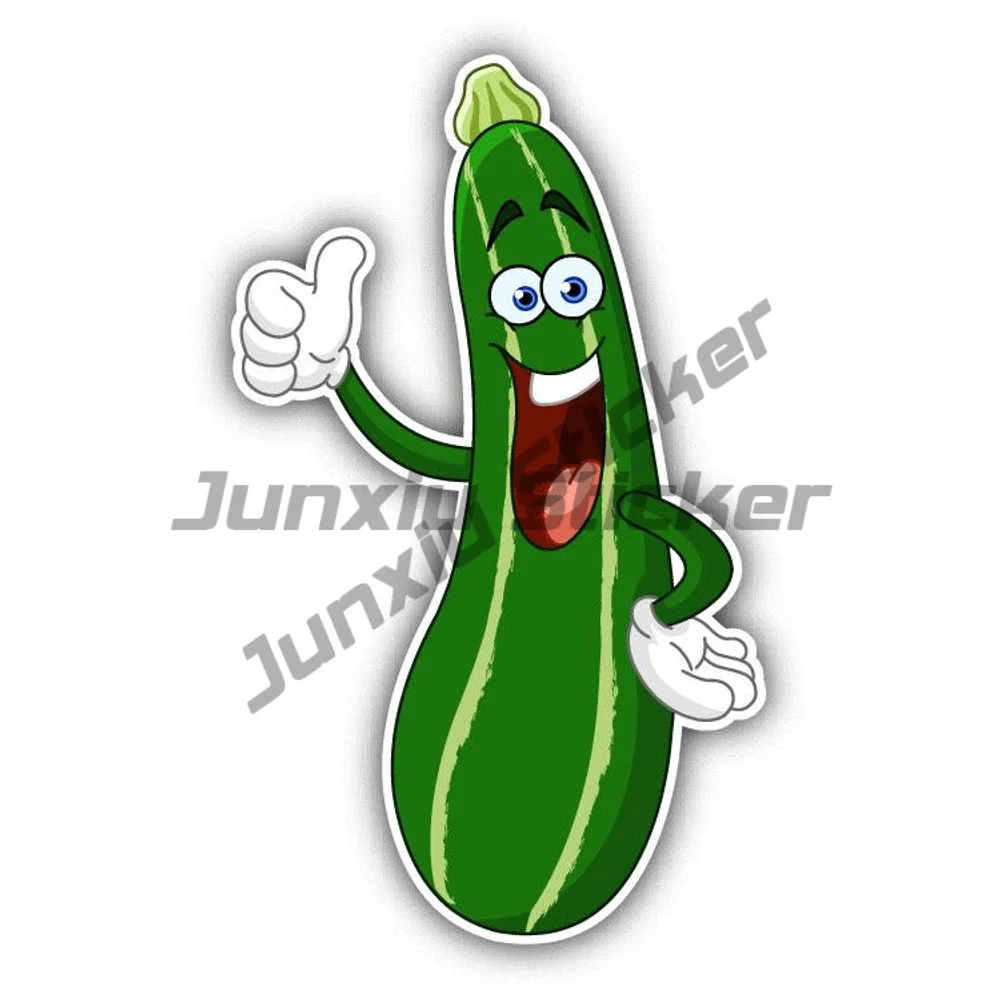 

Zucchini забавная мультяшная наклейка на бампер автомобиля против царапин внешний декор водонепроницаемая наклейка Стайлинг ноутбук скоростной катер задняя ветровка