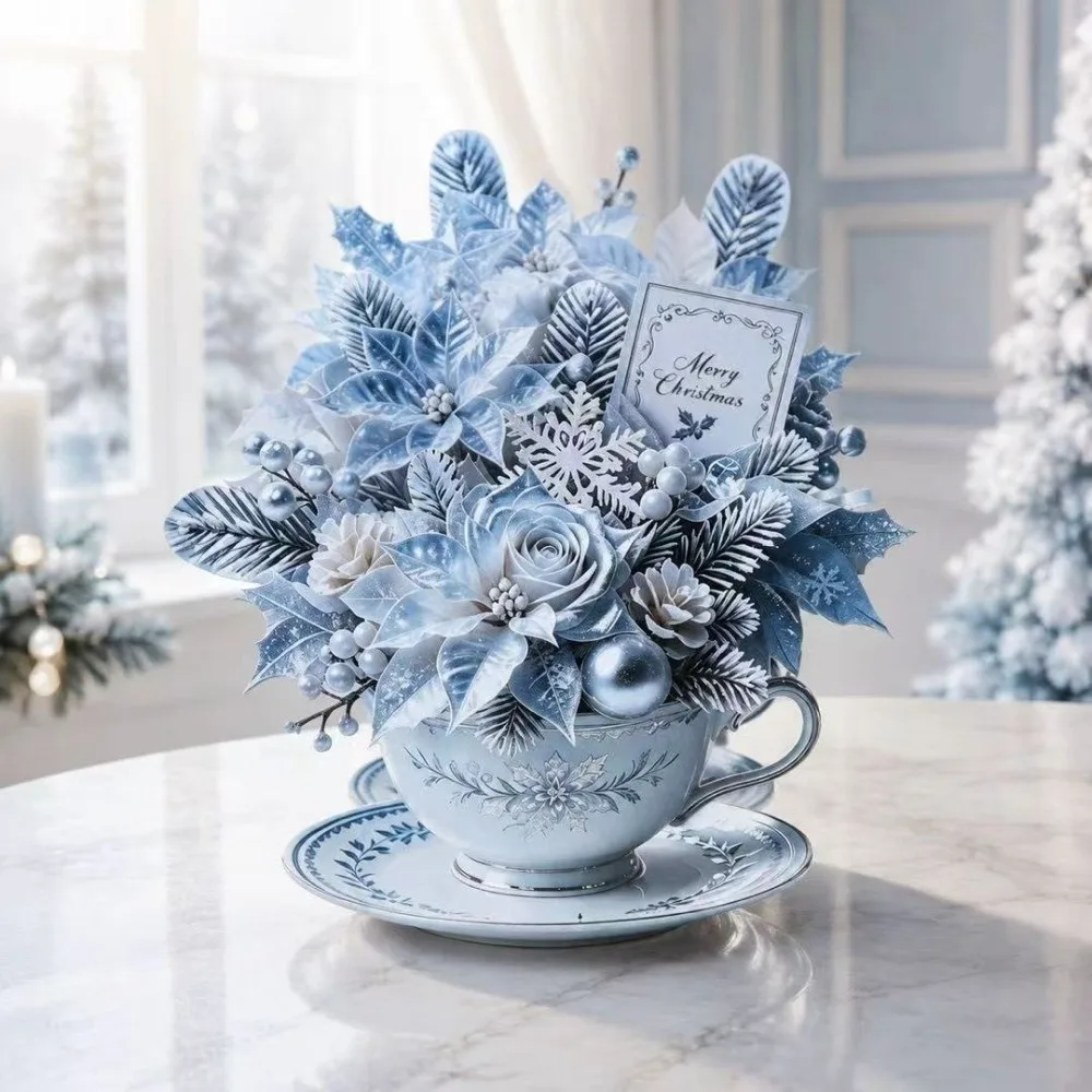 3D Pop Up Teacup Card with Envelope & Message Note Surprise Floral Bouquet Cards Home Decor Best Wishes