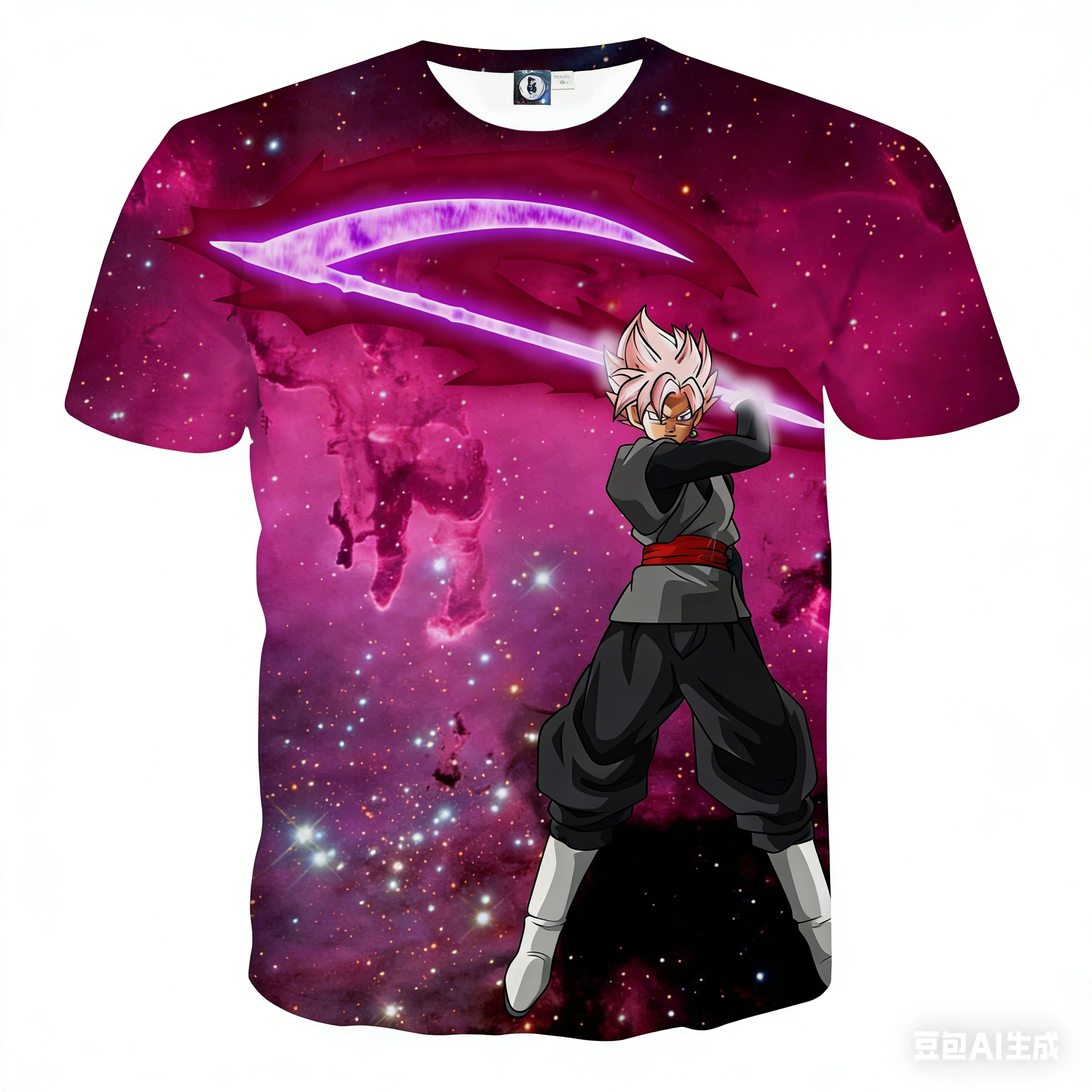 

Футболка с принтом японского аниме Dragon Ball Z: Гоку, Блэк Замасу, Супер Сайян Роуз, Злодей. Модная одежда для детей и взрослых, косплей-топы.