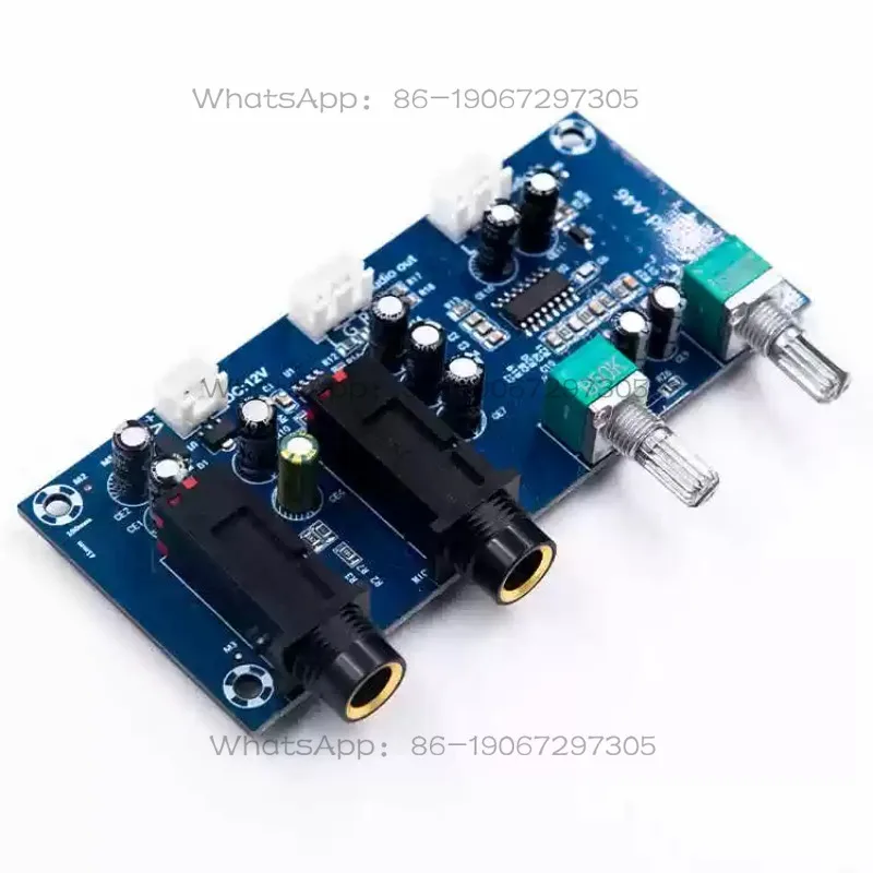 Gold-A046 DC DC12VPT2399 Karaoke Microphone Amplification Board Singing Reverb Board DIY Microphone