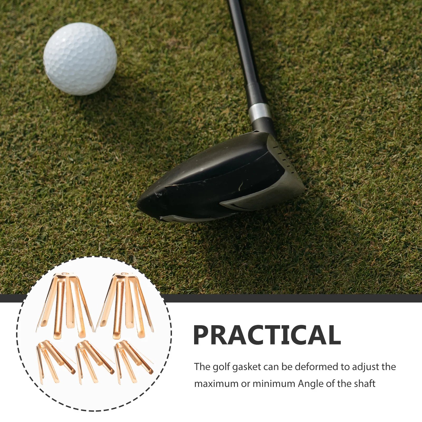 

5Pcs High Durability Copper Golf Octopus Shims Shaft Alignment Spacers Universal Adapter for Assembly and Repair