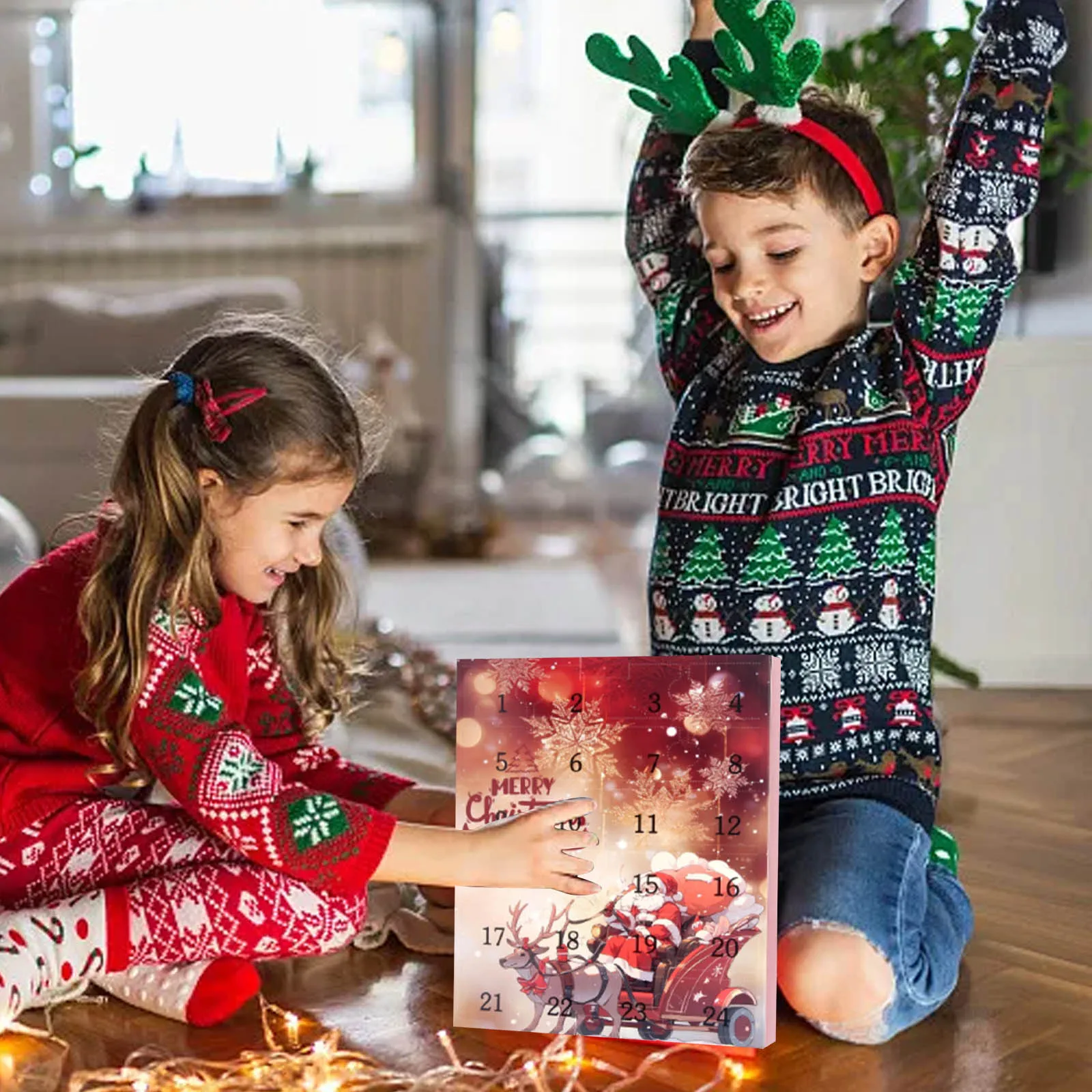 Large Hour Glass Christmas 3D Doll Pendant Christmas Advent Calendar Countdown Gift Christmas Tree Set Stopwatch Wrist Small