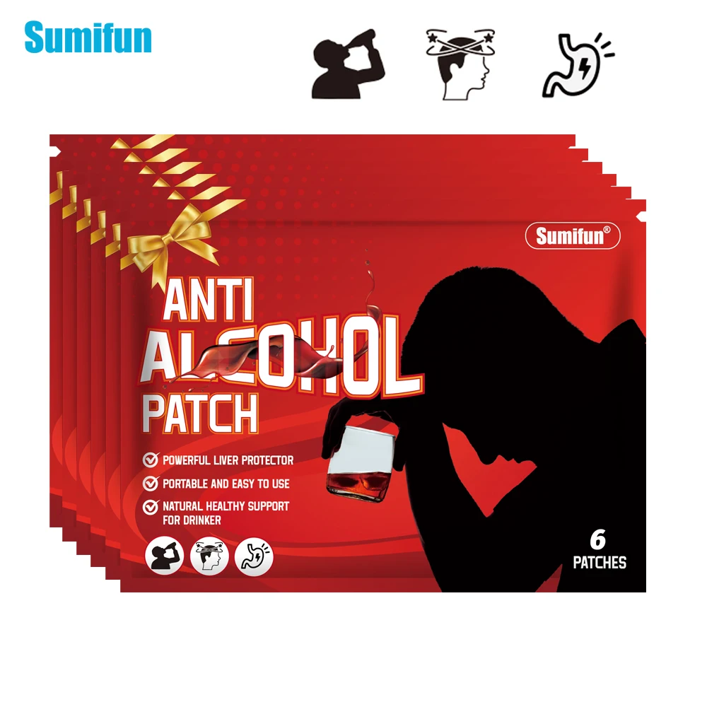 6/24/36Pcs Sumifun Stop Drinking Patch Alcohol Cessation Hangover Treatment Sticker Alcohol Addiction Alcoholism Medical Plaster