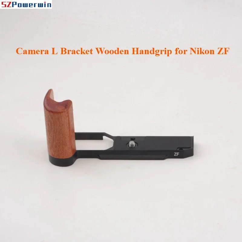 

ZF Quick Release Plate Wooden Handgrip for Nikon ZF Camera L Bracket with WoodGrip Vertical Shooting Mount Camera Accessories