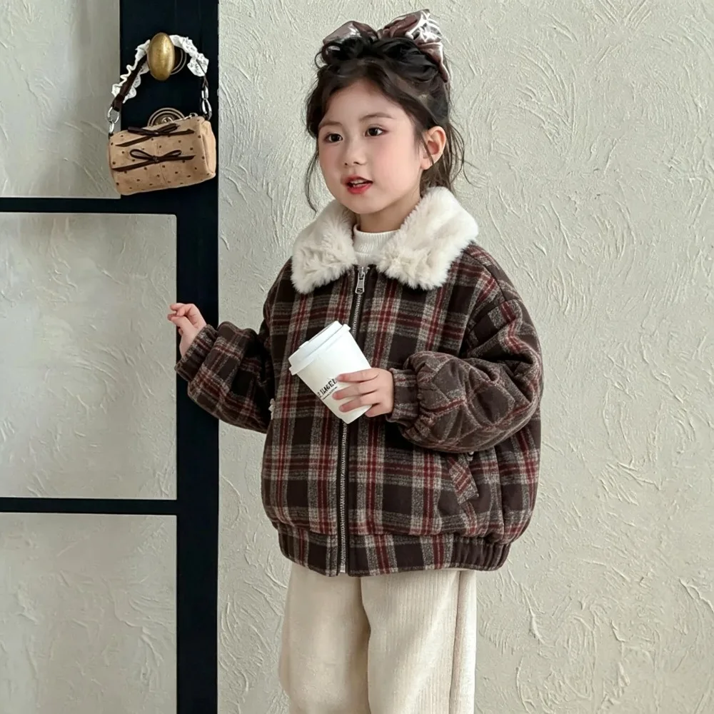 Girls Coat 2026 New Autumn Winter Quilted Thick Jacket, Baby Little Girls Warm Winter Outerwear Kids Clothes