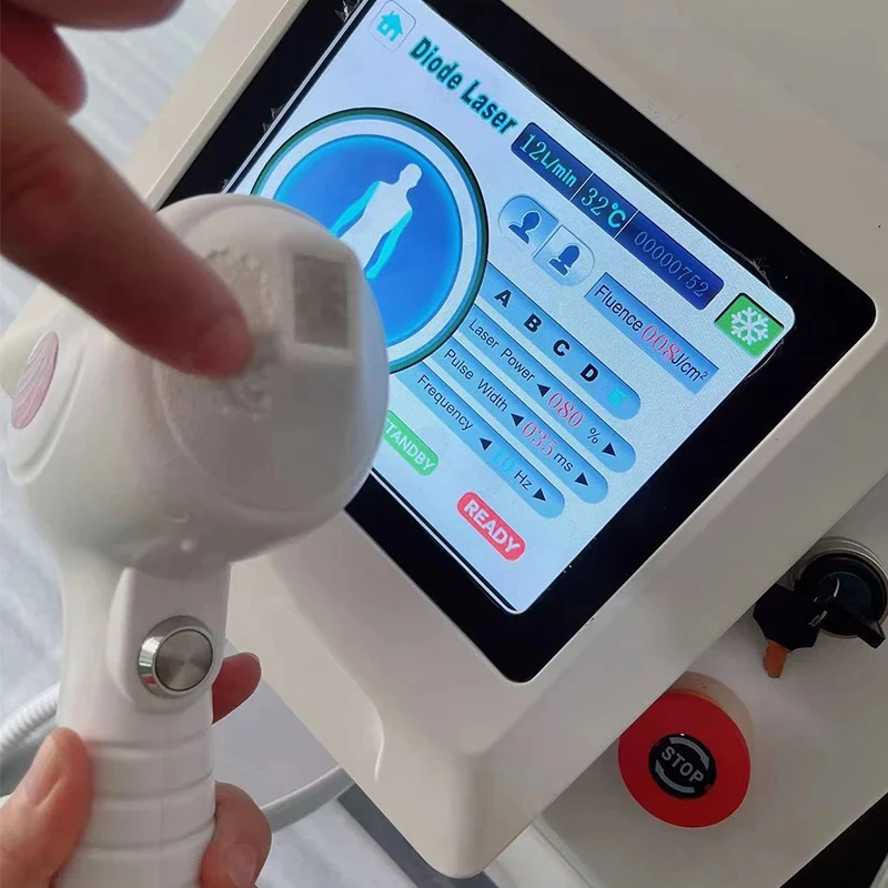 

Free Shipping Professional 755 808 1064 Machine Portable Beauty Equipment New Painless Device Permanent Diode Laser Hair Removal