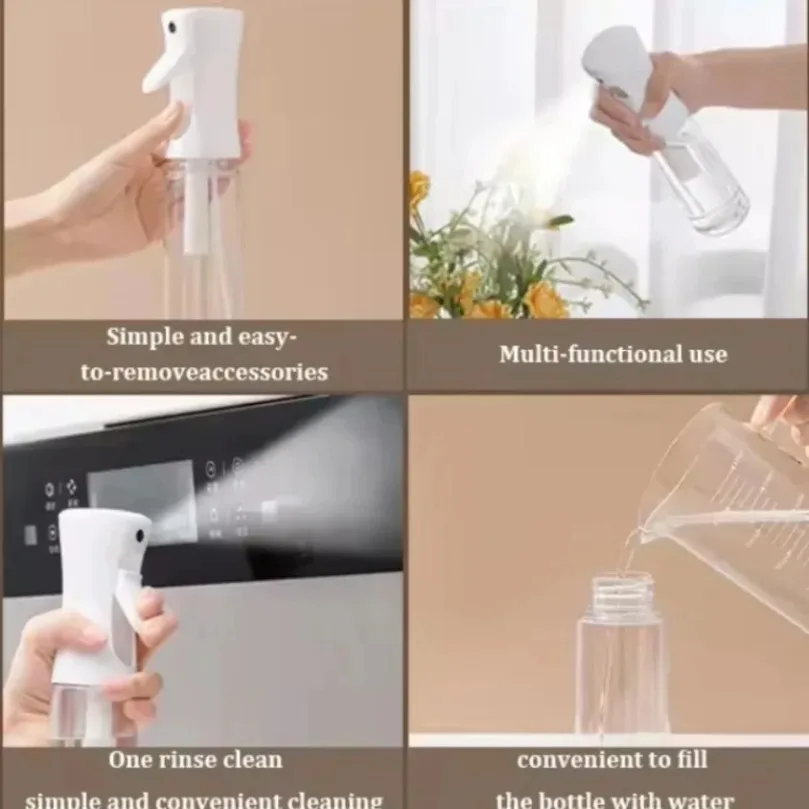 Continuous Spray Bottle - Superfine Spray | Water Spray Bottle Kitchen Oil Kettle Cleaning Salon General Spray Bottle view 6