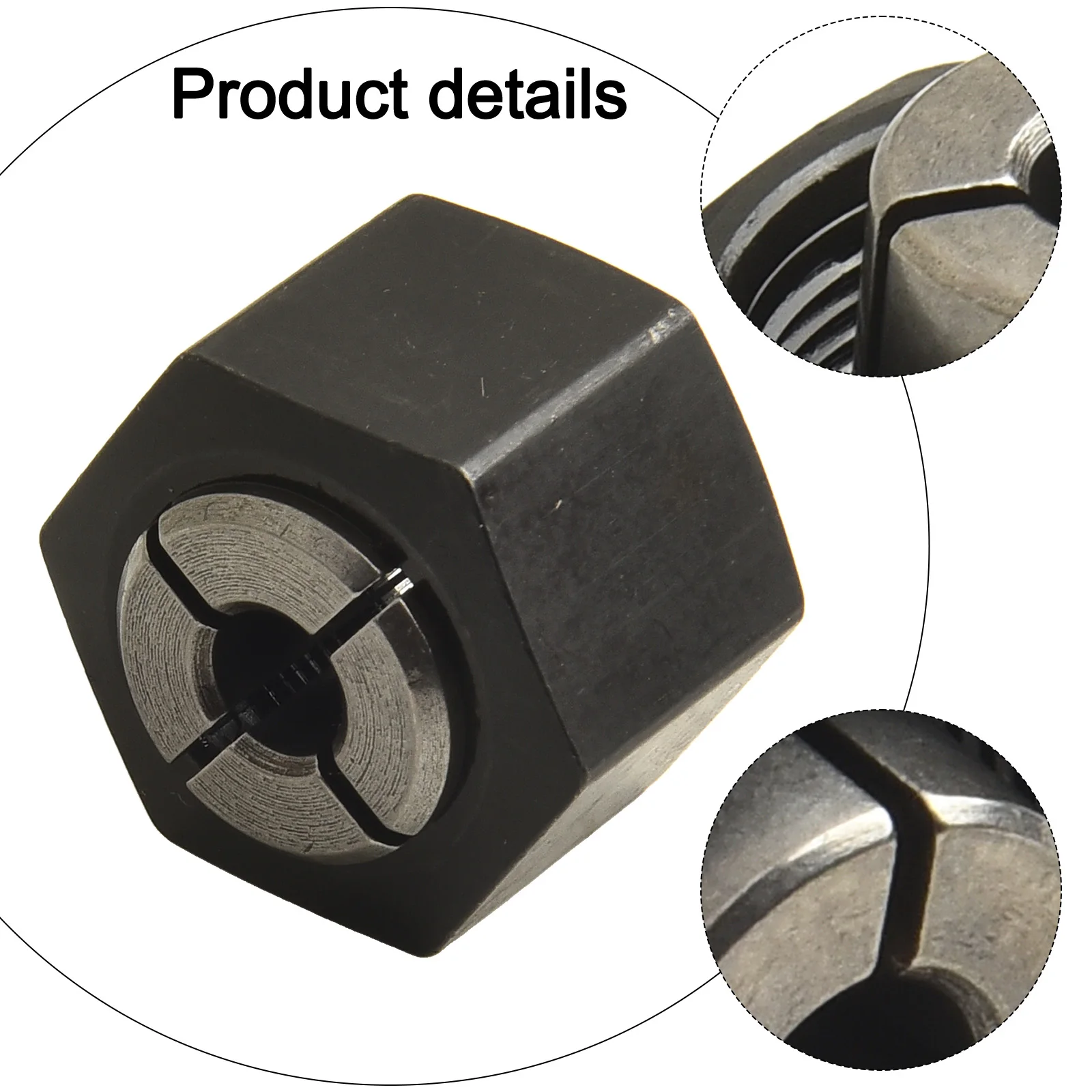 DW616 Kit Nut Replacement 1 2 Inch Chuck 1 4 Inch Chuck For DW618 Router Includes Nut And Chuck 1 2 12.7mm Router Maintenance