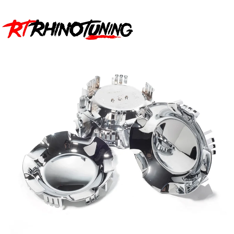 RhinoTuning 1/4PCS OD 180mm/7.09" ID 159.3mm/6.27" Hub Caps For 1999-2013 Silverado 1500 2001-2014 Tahoe Wheel #9596007 #9597683