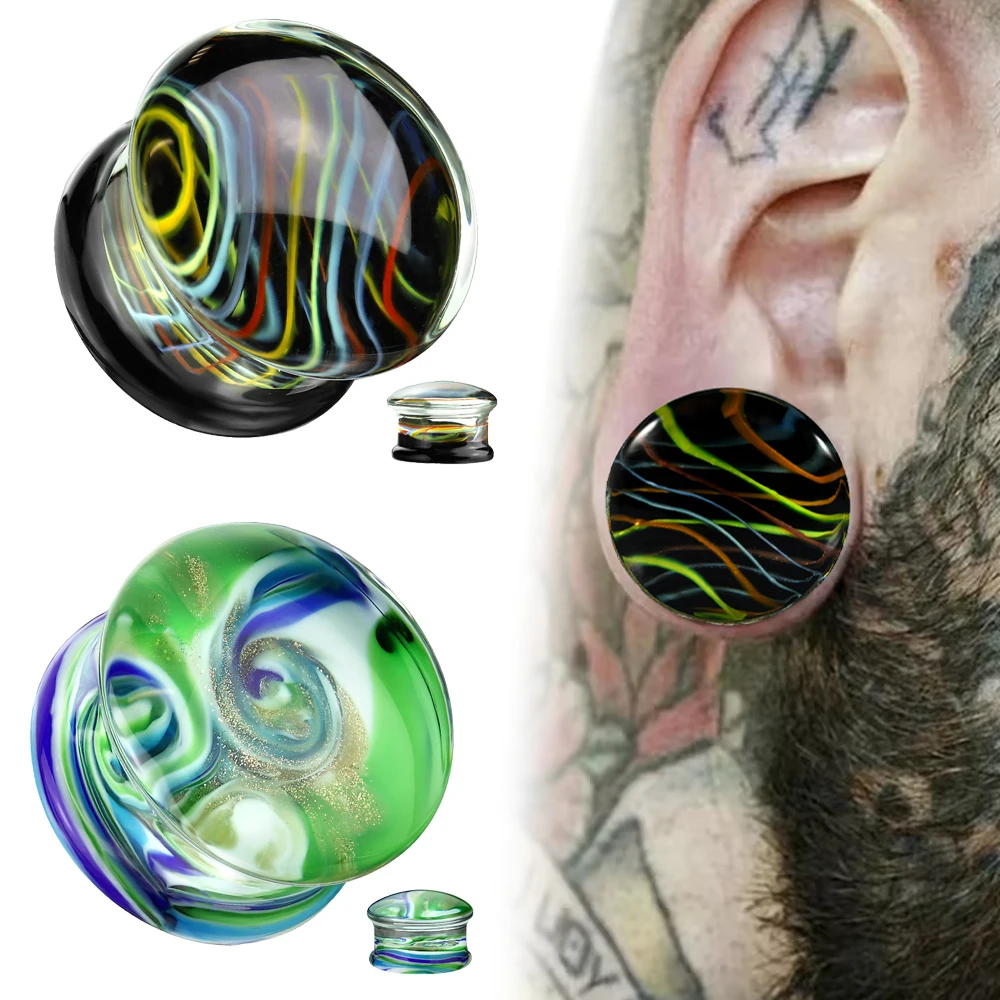 1PC Glass Ear Plugs… - image