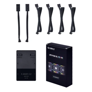 وحدة تحكم Lian-Li UNI HUB-L-CONNECT ، تتضمن كابلات طاقة ممتدة ، أسود SLV2 ، 3 أفضل 10 كابلات Lian Li ممبيعات - رقم 2