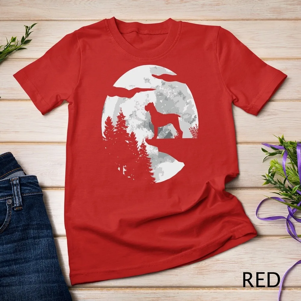 Cane Corso Full Moon Night Pet Owner T-shirt Fashionable Casual Summer Short-Sleeve Tshirt Summer Streetwear Personality Y2K Top