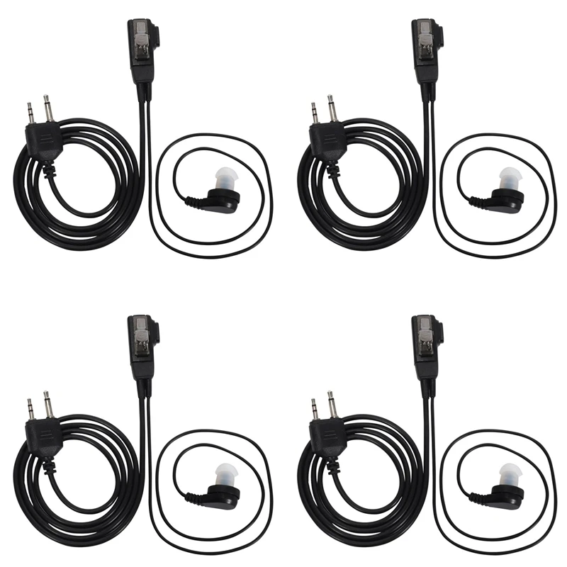 

2025 New-4X Air Sound Tube Earphone Microphone For Midland Walkie Talkie Alan GXT G6 G7 G8 G9 75-810 GXT650 LXT80