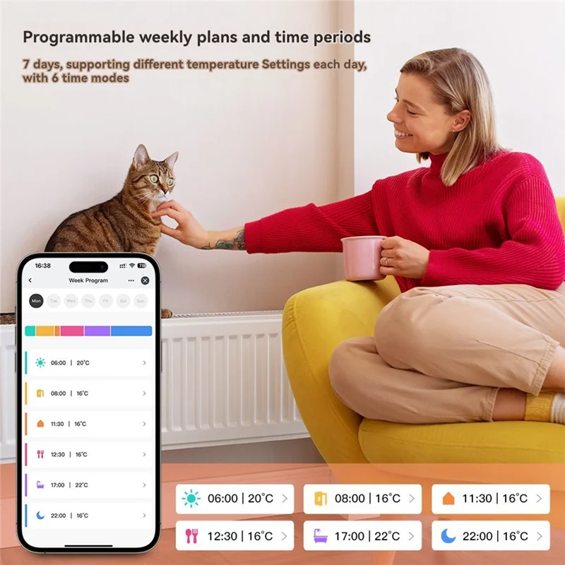 

【ABODE】Smart Thermostatic Valve Tuya Zigbee TRV Temperature Control Radiator Controller Mobile App Support