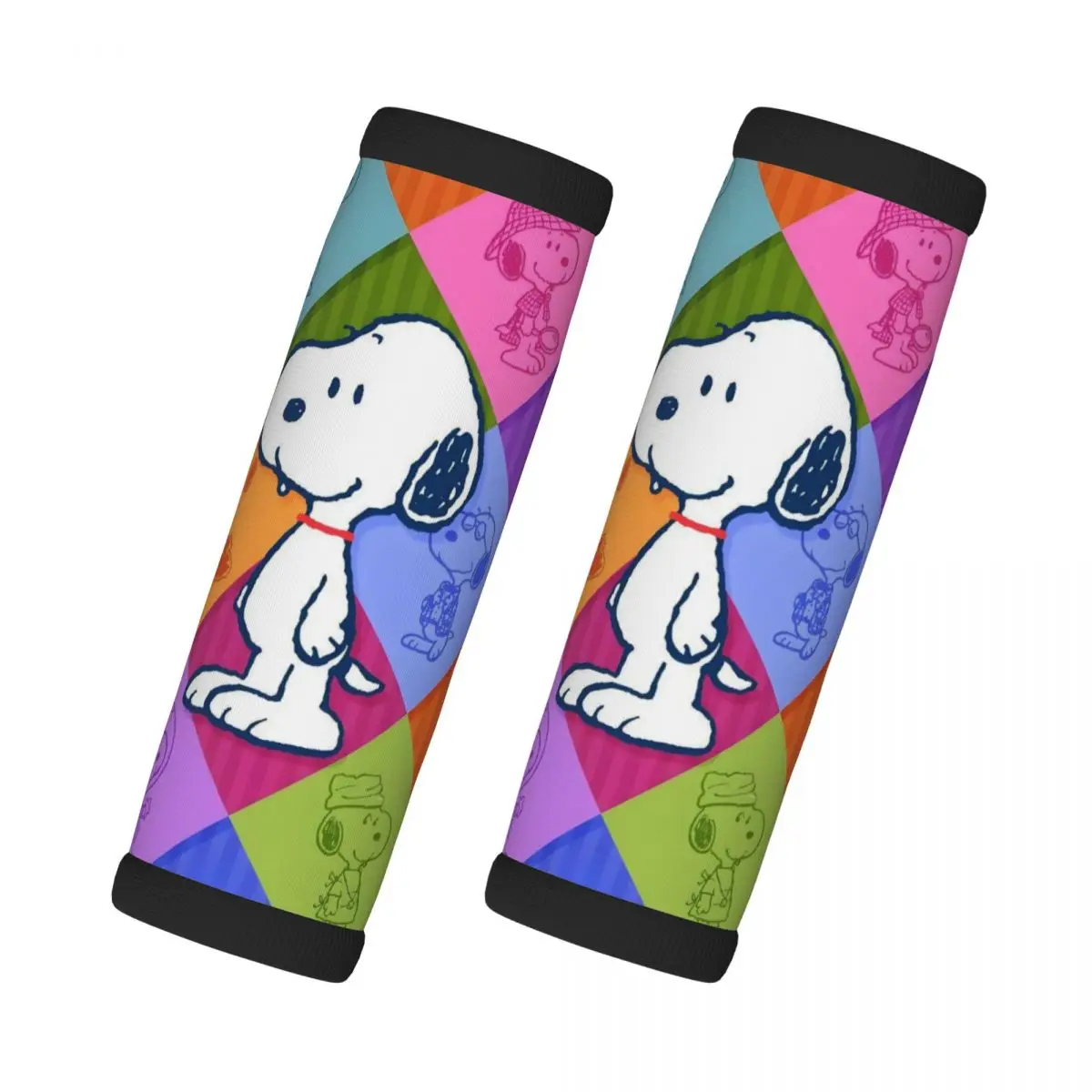 

Пользовательские милые S-Snoopys ручки для багажа, 2 шт., неопреновые чемоданы, дорожные аксессуары для рюкзака, наплечник