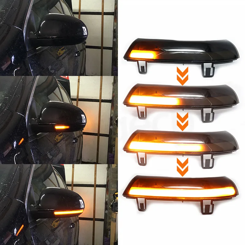 2pcs For VW GOLF 5 GTI V MK5 Jetta Passat B5.5 B6 Sharan Superb B5 EOS LED Turn Signal Mirror Indicator Light Dynamic Blinker