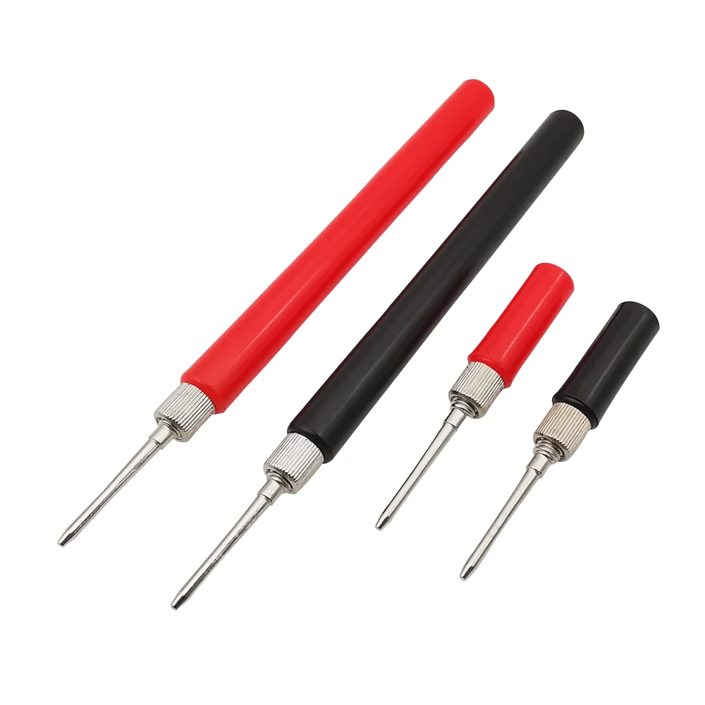 2Mm Plug Pin Test Probe Meter Veertest Probe Tip Geïsoleerde Handgreep Draad Connector Voor Multimeter Testen Lood Lang/Kort