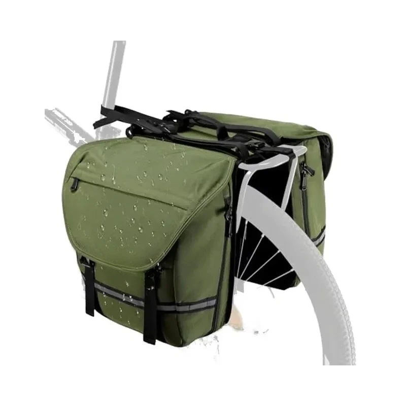 36L green rear luggage rack travel bag waterproof accessories mountain electric bicycle riding saddle