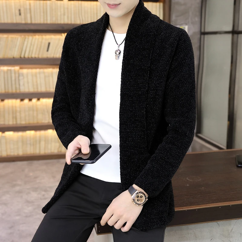

Высококачественный мужской вязаный кардиган на пуговицах, повседневный, тонкий, легкий, прочный, в корейском стиле, для осени и весны