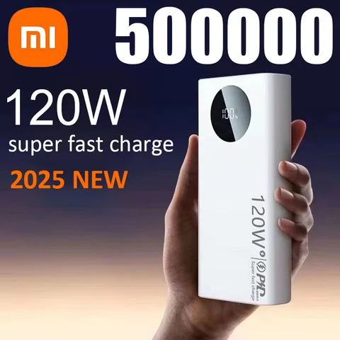 Xiaomi 120W 50000mAh 대용량 보조베터리 iPhone Samsung Huawei 2025 용 고속 충전 보조베터리 휴대용 배터리 충전기