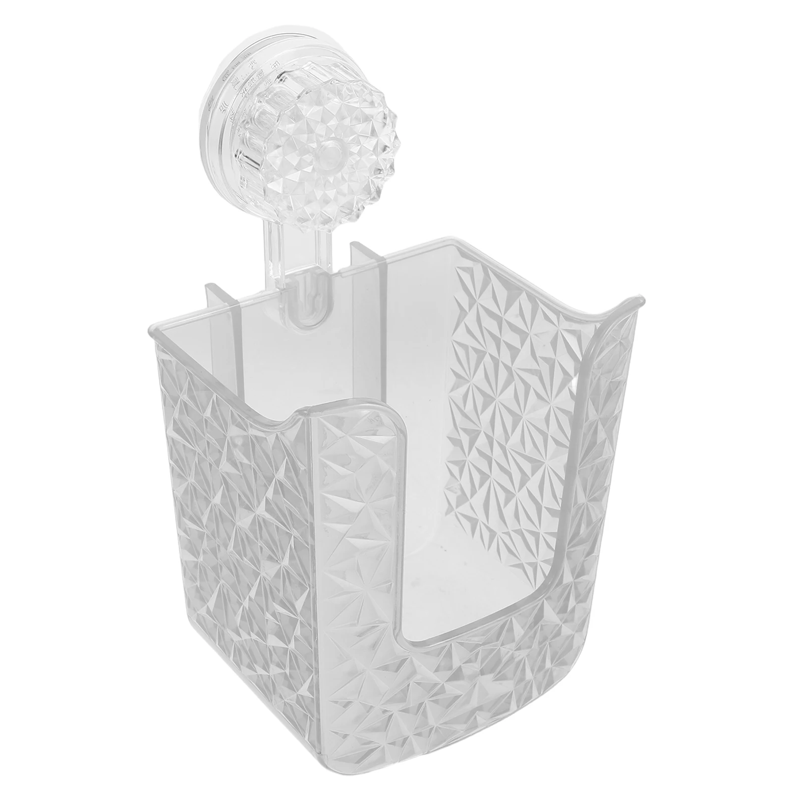 

2 Pcs Bathroom Storage Box Suction Cup Tissue Organizer Plastic Paper Towel Holder Toilet No Drill Wall Mounted Dispenser