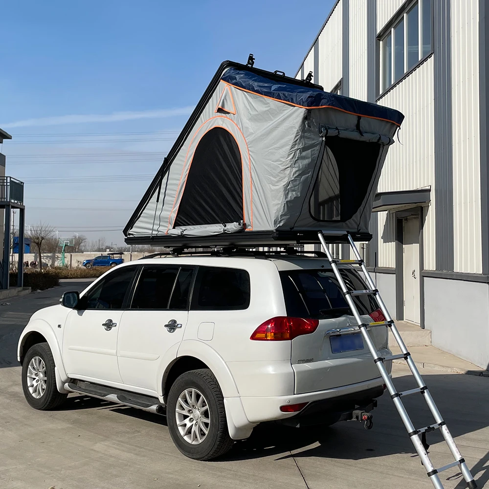 3-4 Person Waterproof Camping Rooftop Tent Hard Shell Aluminum Roof Top Tent for Jeep Wrangler,Customization