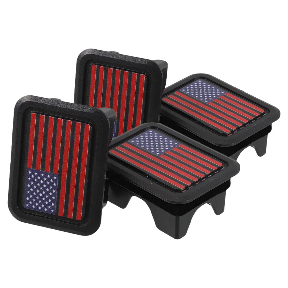 

4Pcs Bed Rail Stake Pocket Covers High Strength Material Quick Installation Clean Appearance Truck Bed Accessories