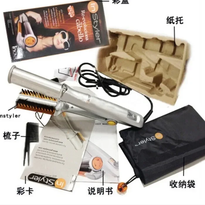 High quality   Hair Straightener Curling Iron Dual-purpose Hair Tool Electric Curling Iron Household Straightening Splint