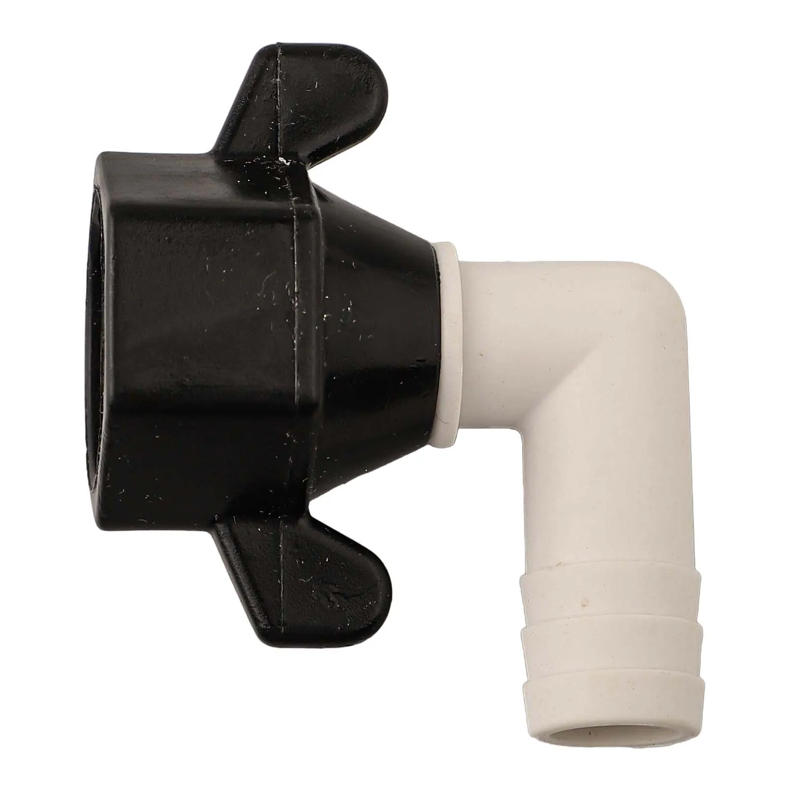 Convenient Installation of RV Water Pumps using 12x14 Barb Elbow and Straight Swivel Fittings with Sealing Tape