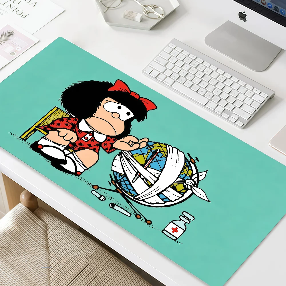 Mouse Pad Non-slip Lockedge Office Student Gaming Thickened Large Writing M-Mafalda Comic Cushion MousePad