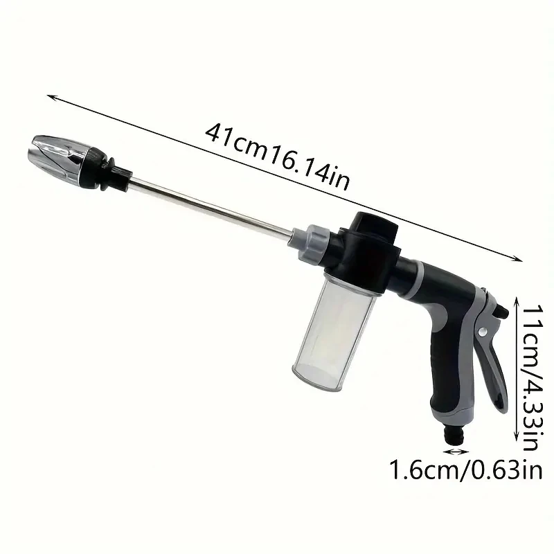 High Pressure Water Gun Multi-Function Nozzle Garden Hose Foam Water Gun Garden Irrigation Cleaning Machine