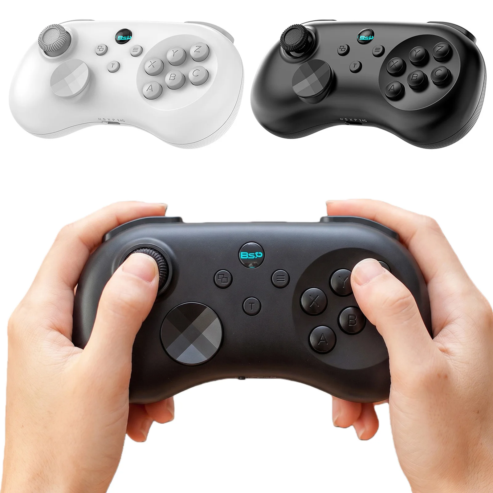 Y04 Wireless BT Gaming Controller Turbo & Macro Back Buttons Adjustable Keycap Gaming Joysticks 800mAh for PC/Mobile/PS 3/PS 4