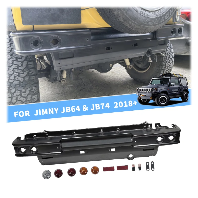 For Jimny 3 Door 5 Door Retro Style Plastic Rear Bumper For Suzuki Jimny JB74W JB64W JB74 JB64 JC74 2018+